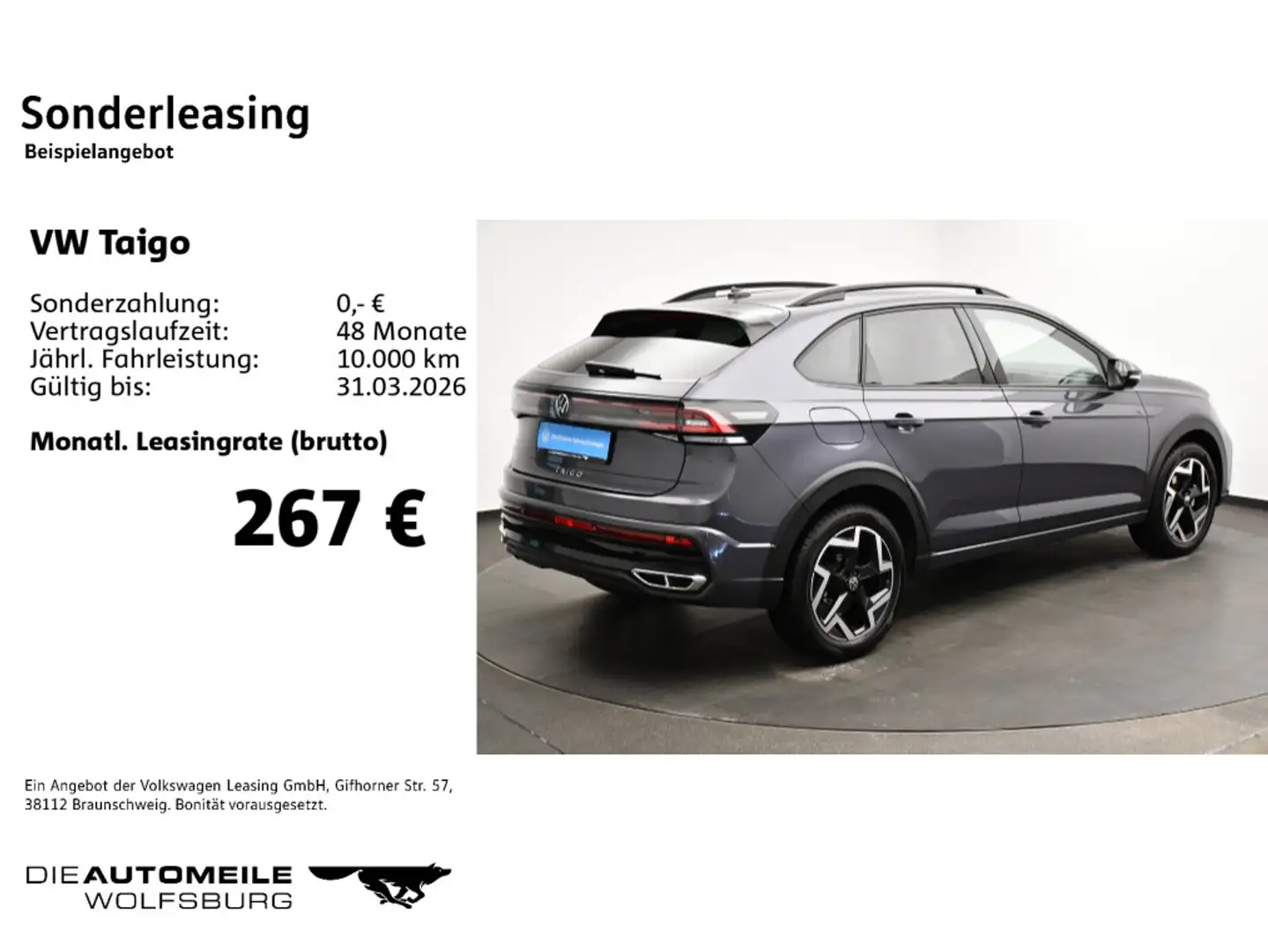 Volkswagen Taigo 1.5 TSI DSG R-Line Matrix/ACC/AHK Grau - 2
