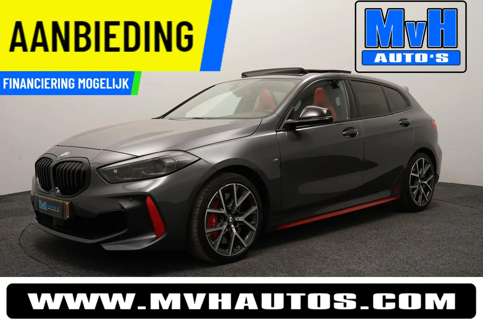 BMW 128 1-serie 128ti High Executive Edition|M-SPORTSTOEL| Gri - 1