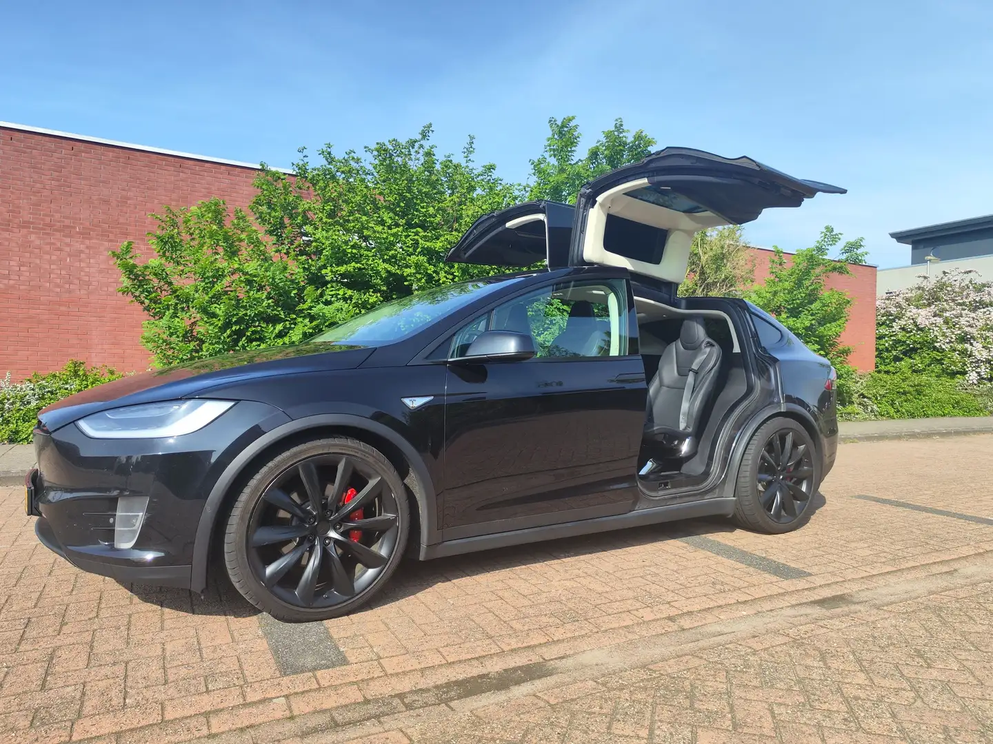 Tesla Model X 90D  6 seater. Free Supercharging! Zwart - 2