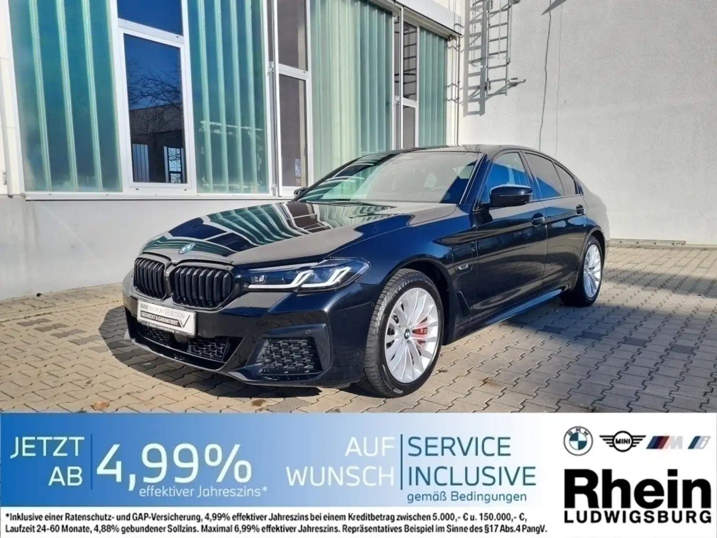 BMW 545 e xDr Lim. A M Sport Navi.LED.HuD.360°.ACC.H& Fekete - 1