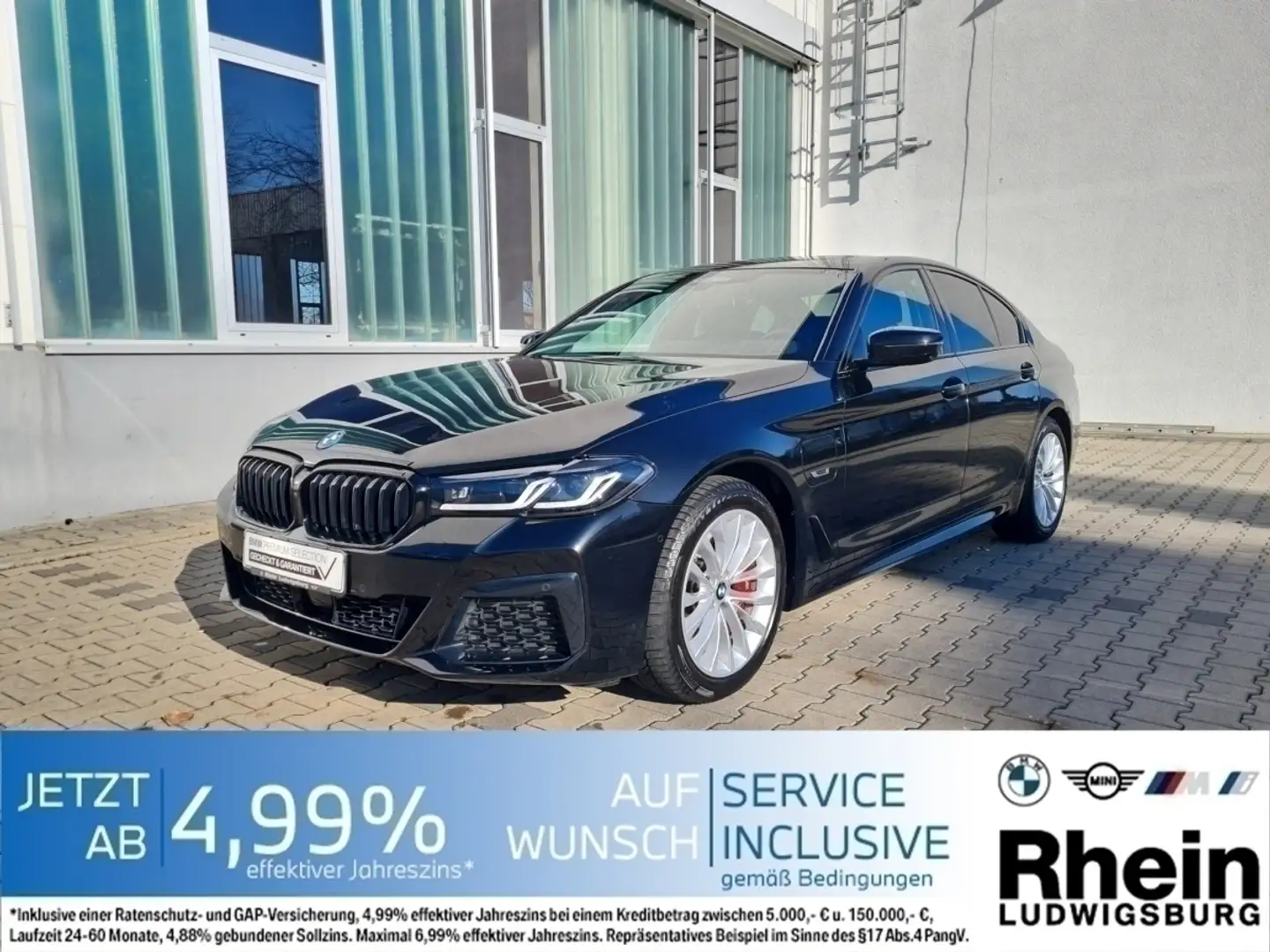 BMW 545 e xDr Lim. A M Sport Navi.LED.HuD.360°.ACC.H& Czarny - 1