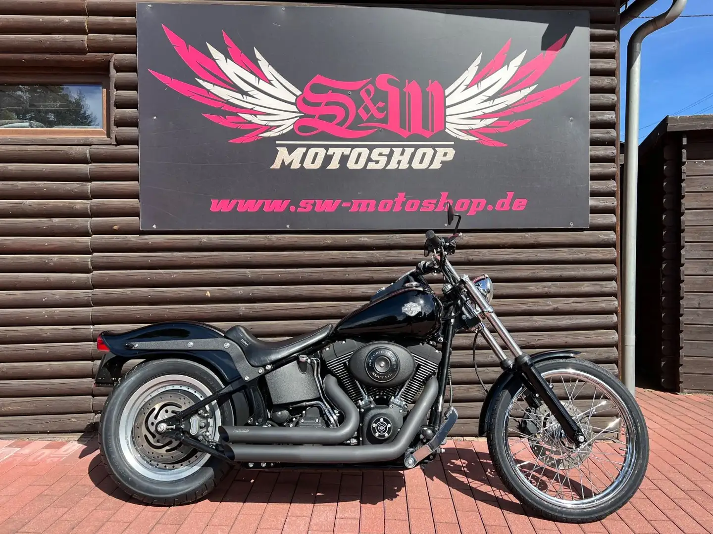 Harley-Davidson FXSTB Softail Night Train *Thorcat, 1.Hand* Schwarz - 1
