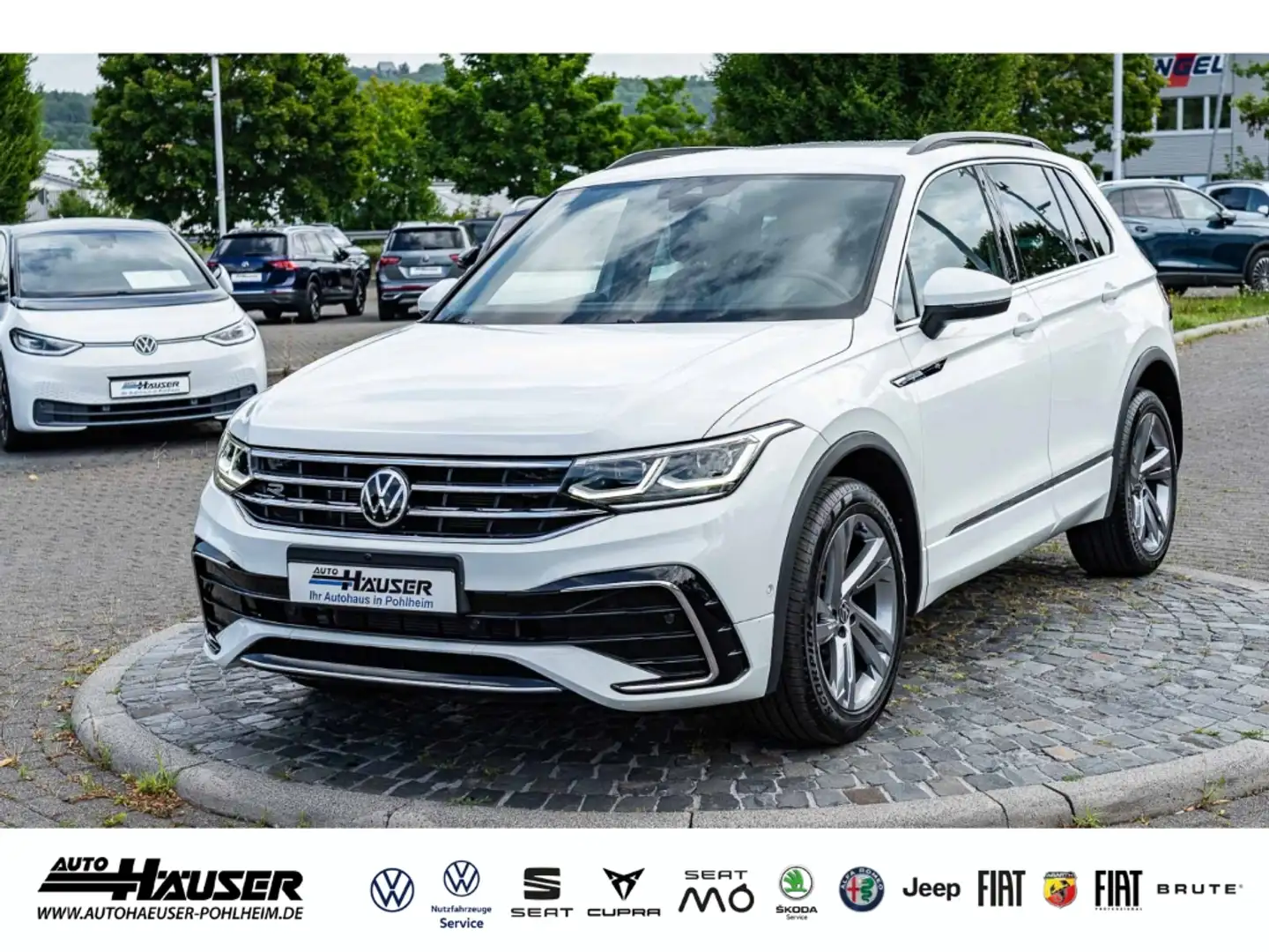 Volkswagen Tiguan R-Line 2.0 TDI DSG 4Motion AHK EL. HECKKL. HARMAN- Weiß - 1
