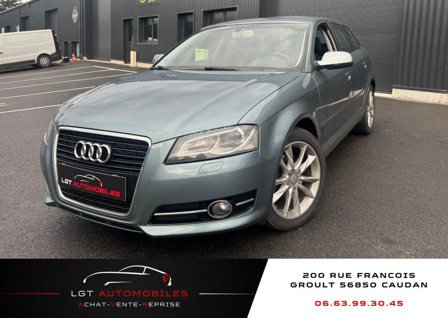 Audi A3 II 2.0 TDI 140ch DPF Start/Stop Ambiente S tronic 6 Gris - 1