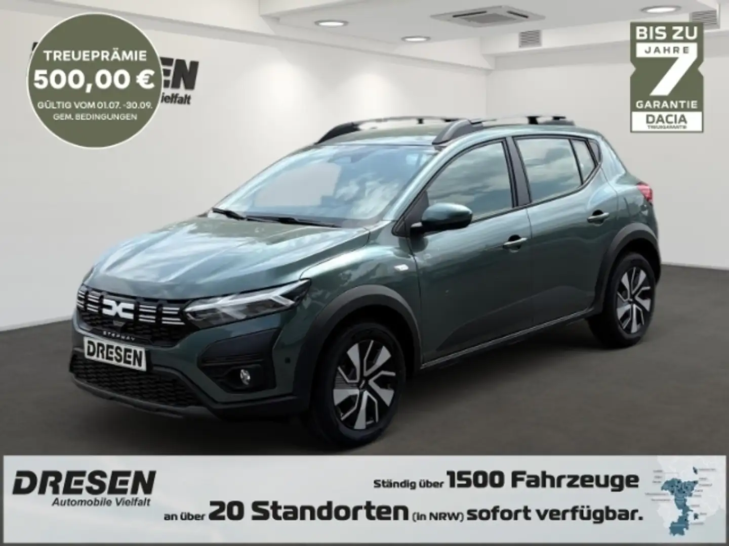 Dacia Sandero Stepway Expression TCe 90 CVT *Kamera* Klima*Tempo Zielony - 1