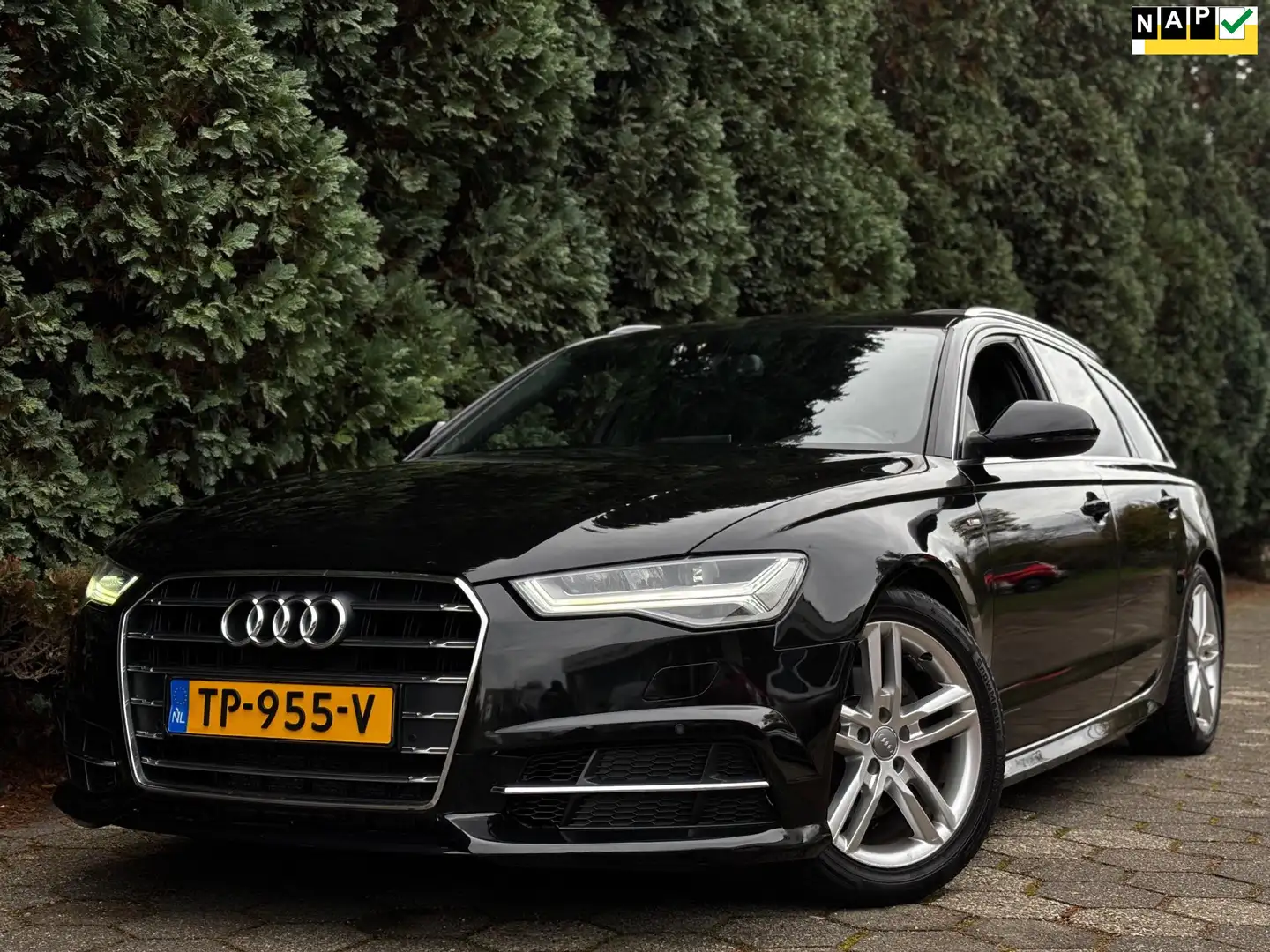 Audi A6 Avant 1.8 TFSI ultra Advance Sport | 3 x S-line | Zwart - 1
