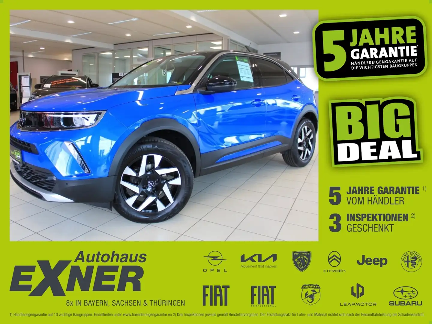 Opel Mokka 1.2 Turbo ELEGANCE LED+SHZ+Winterp.+Kam. Bleu - 1