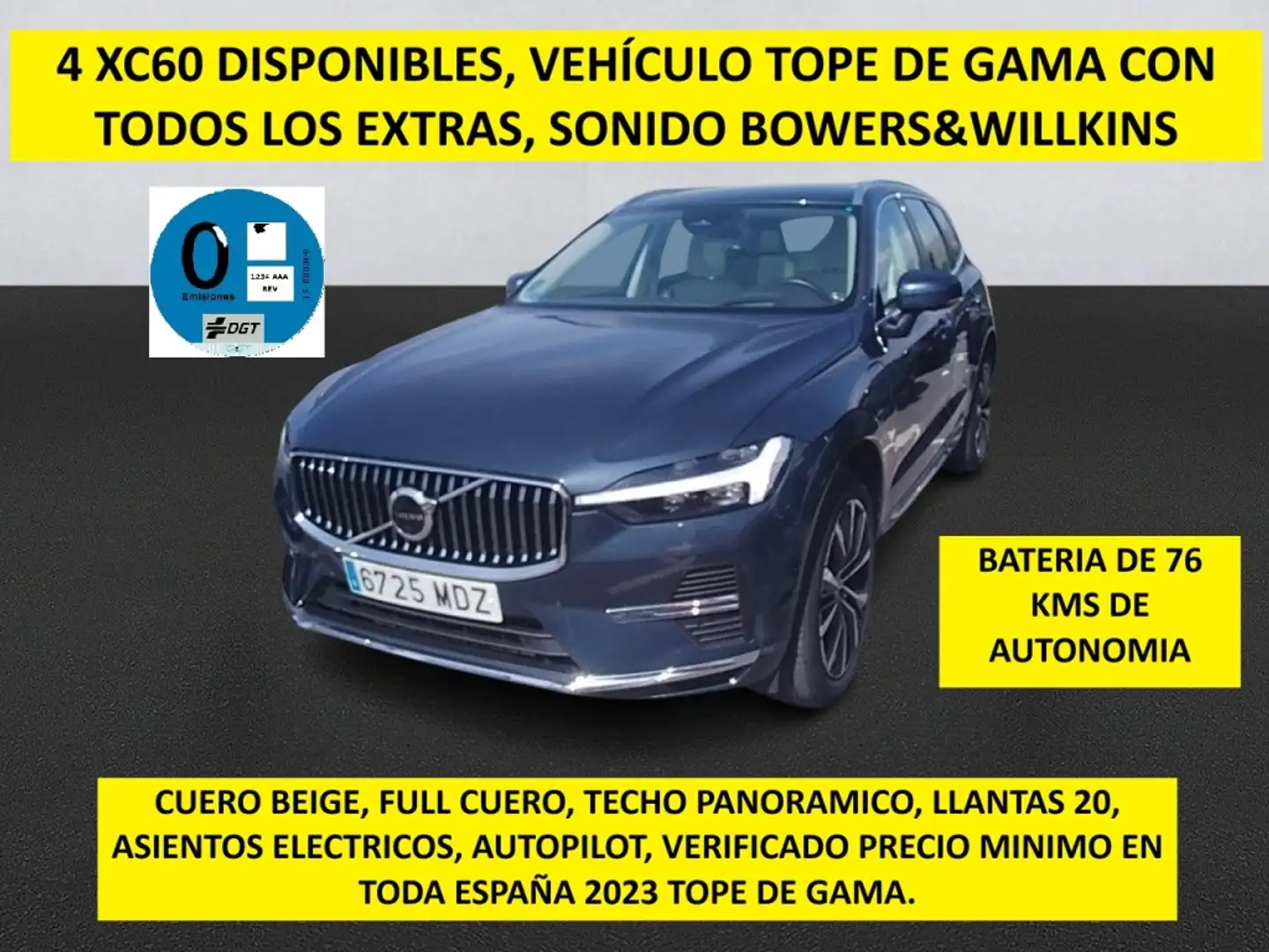 Volvo XC60 T6 Recharge Ultimate Bright Azul - 1