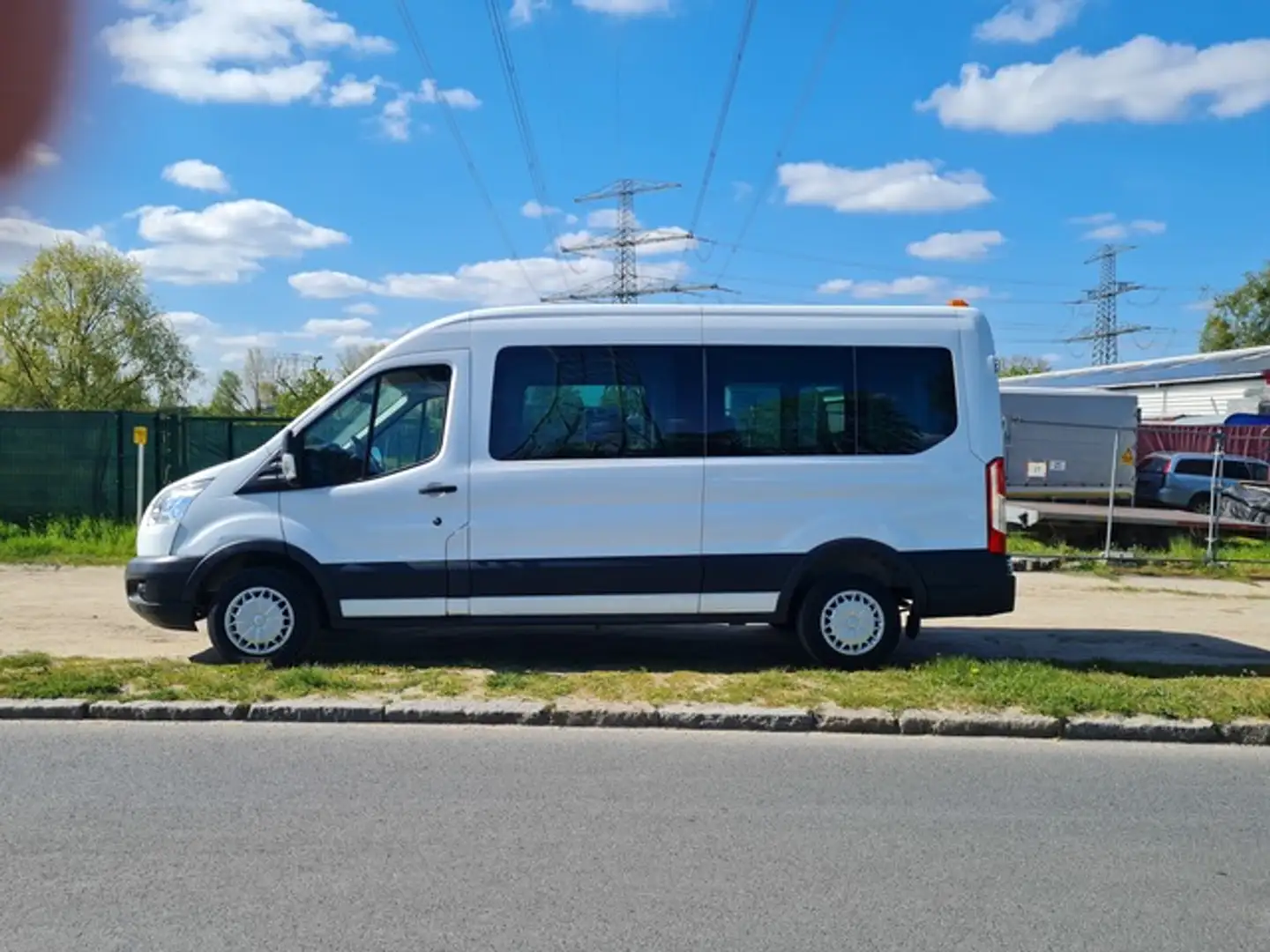 Ford Transit HOCH+LANG+ RAMPE+ 9 SITZE+KLIMA+STANDHZG Wit - 1