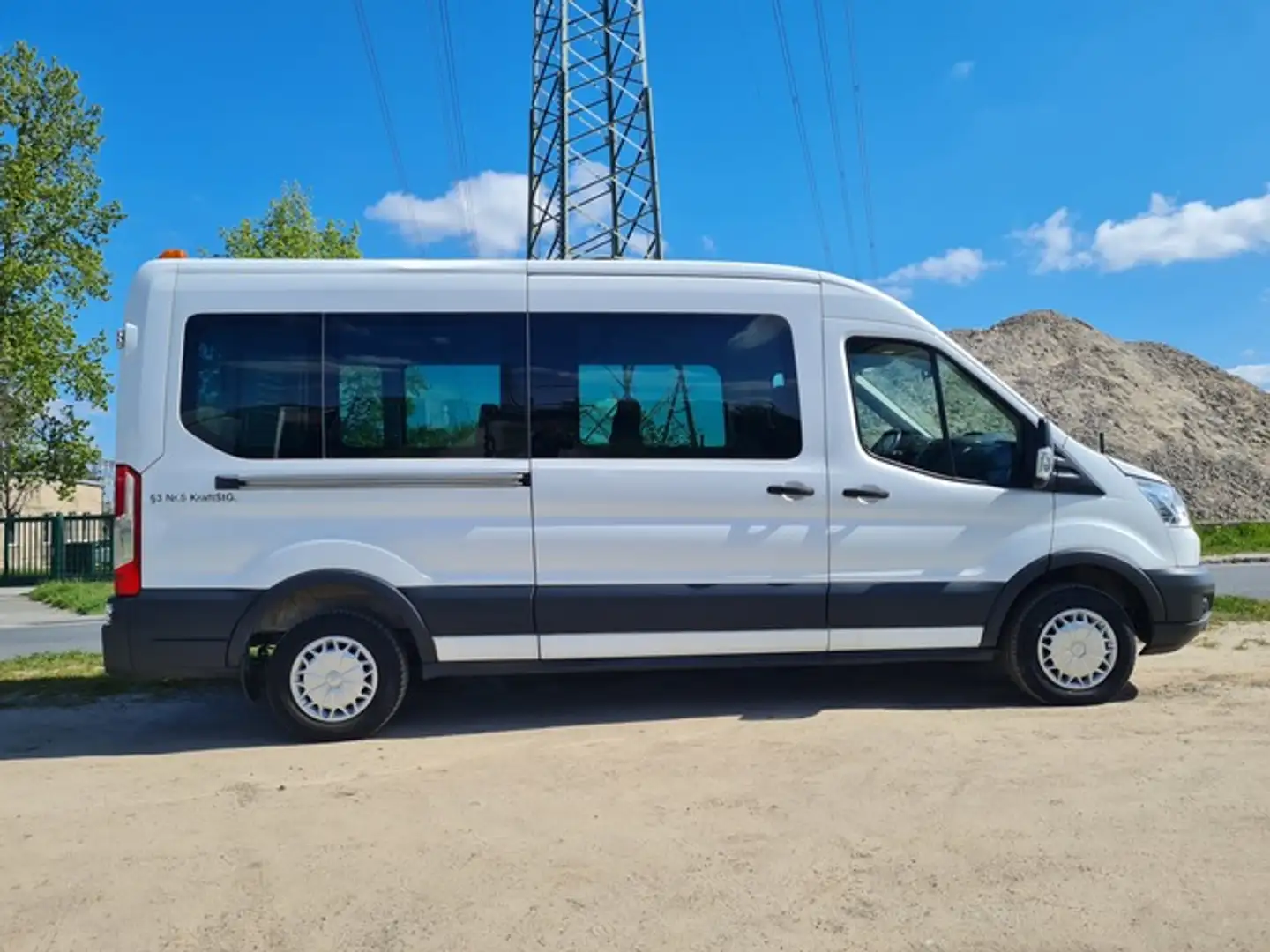 Ford Transit HOCH+LANG+ RAMPE+ 9 SITZE+KLIMA+STANDHZG Weiß - 2