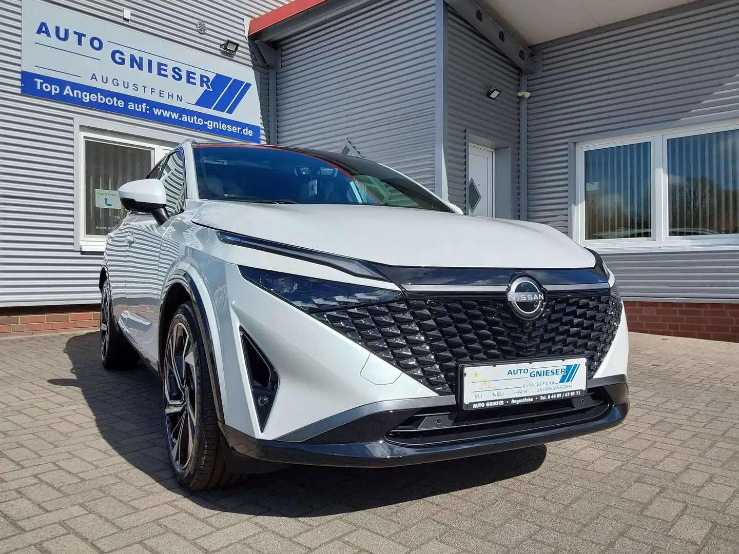Nissan Qashqai 1.3 DIG-T Mild Hybrid Tekna+ ACC/SHZ/LED/PANO/B... Weiß - 1