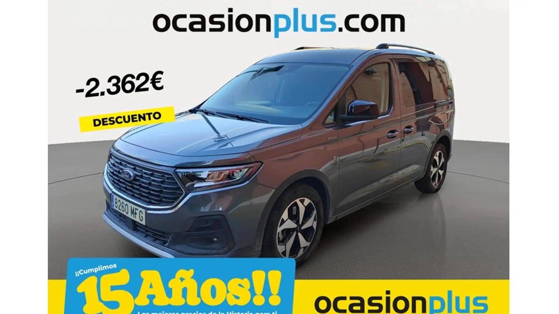 Ford Tourneo Connect 2.0 Ecoblue SWB L1 Active 122 Gris - 1