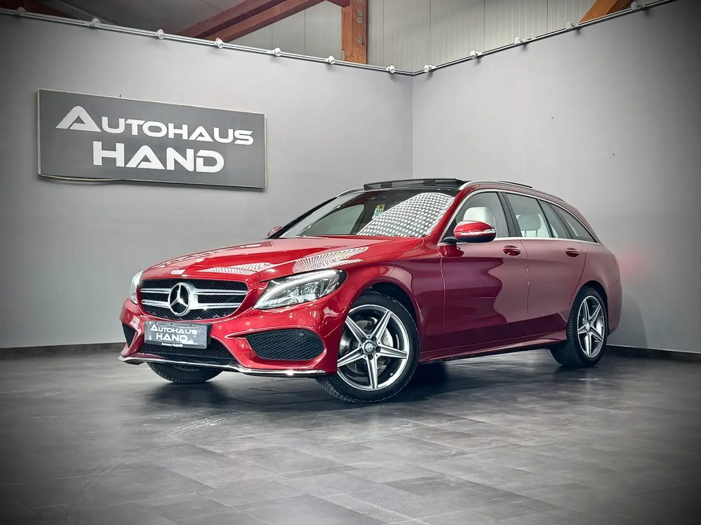 Mercedes-Benz C 200 T*CGI*AMG-LINE*PANO*SITZKÜHLUNG*MEMORY*2Hd Rouge - 1
