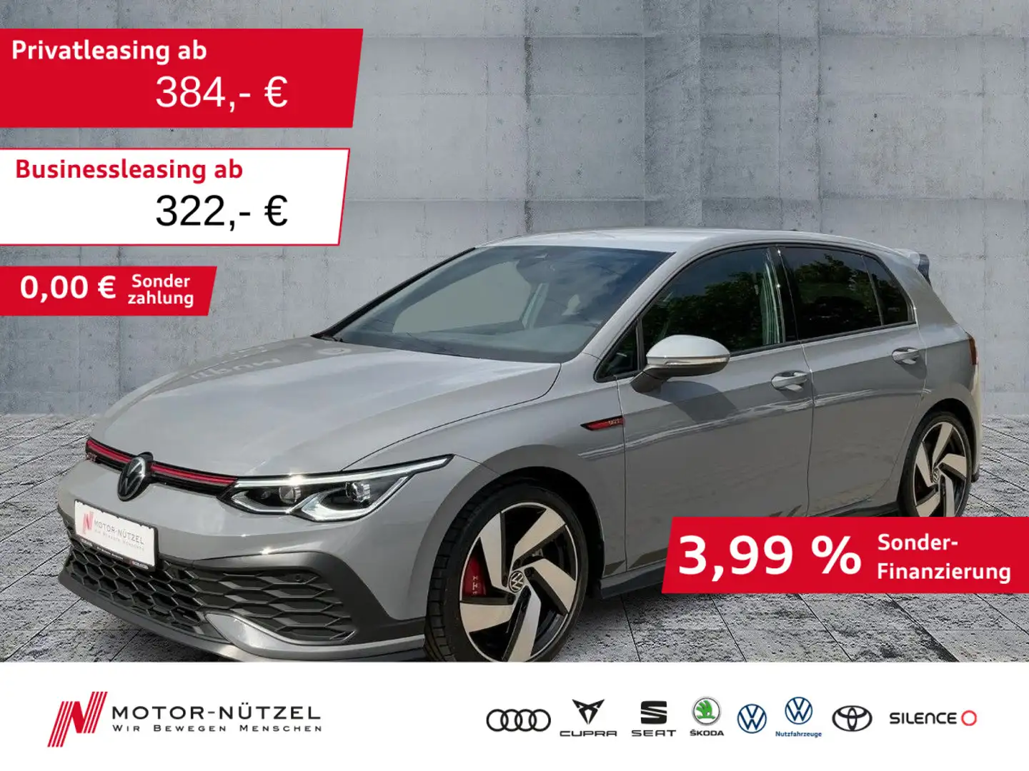 Volkswagen Golf GTI Golf VIII GTI Clubsport LEDplus+NAV+ACC+SHZ+PDC Gris - 1