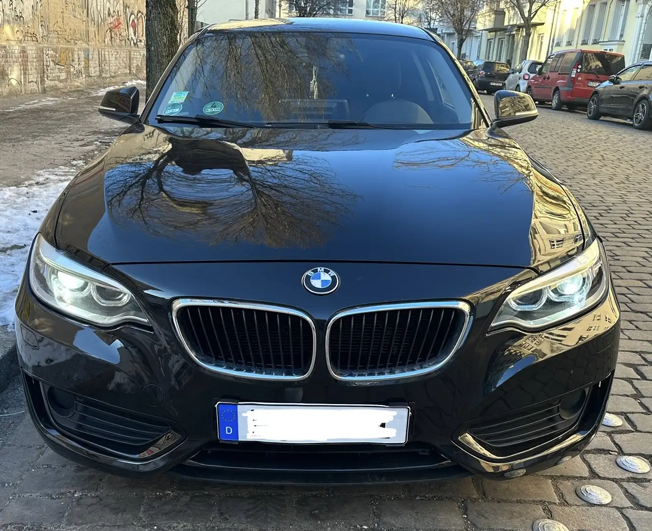 BMW 220 220d Coupe TÜV neu/ evtl. Tausch Zwart - 1