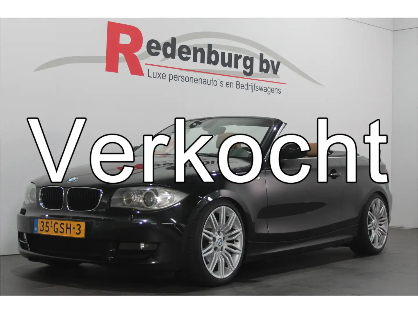 BMW 120 1-serie Cabrio 120i High Executive // VERKOCHT Zwart - 1