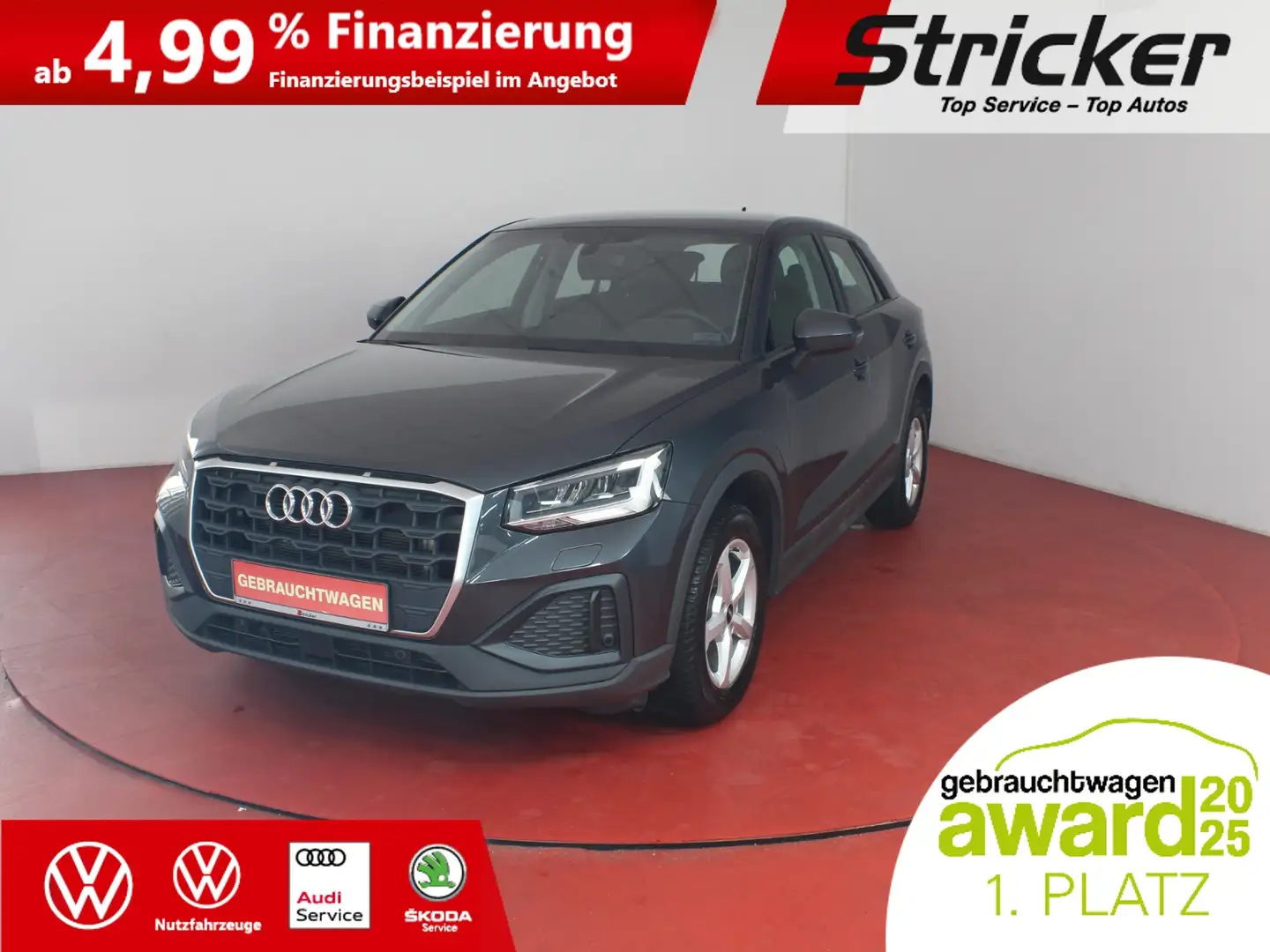 Audi Q2 35TFSI 247,-ohne Anzahlung S-Tronic Navi Klima Silber - 1