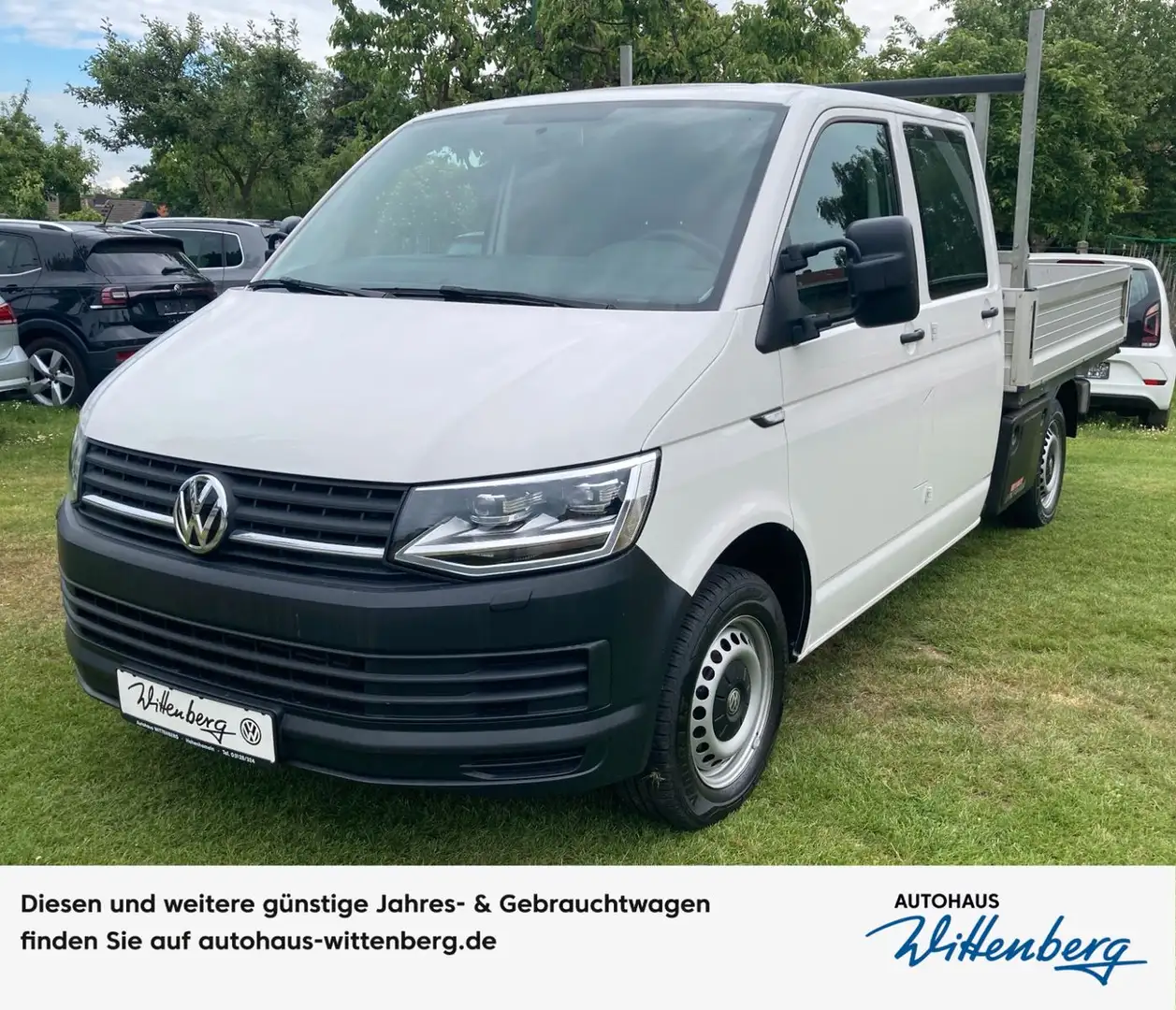 Volkswagen T6 Pritsche  Doppelkabine  LED AHK Klima Sthzg Weiß - 1