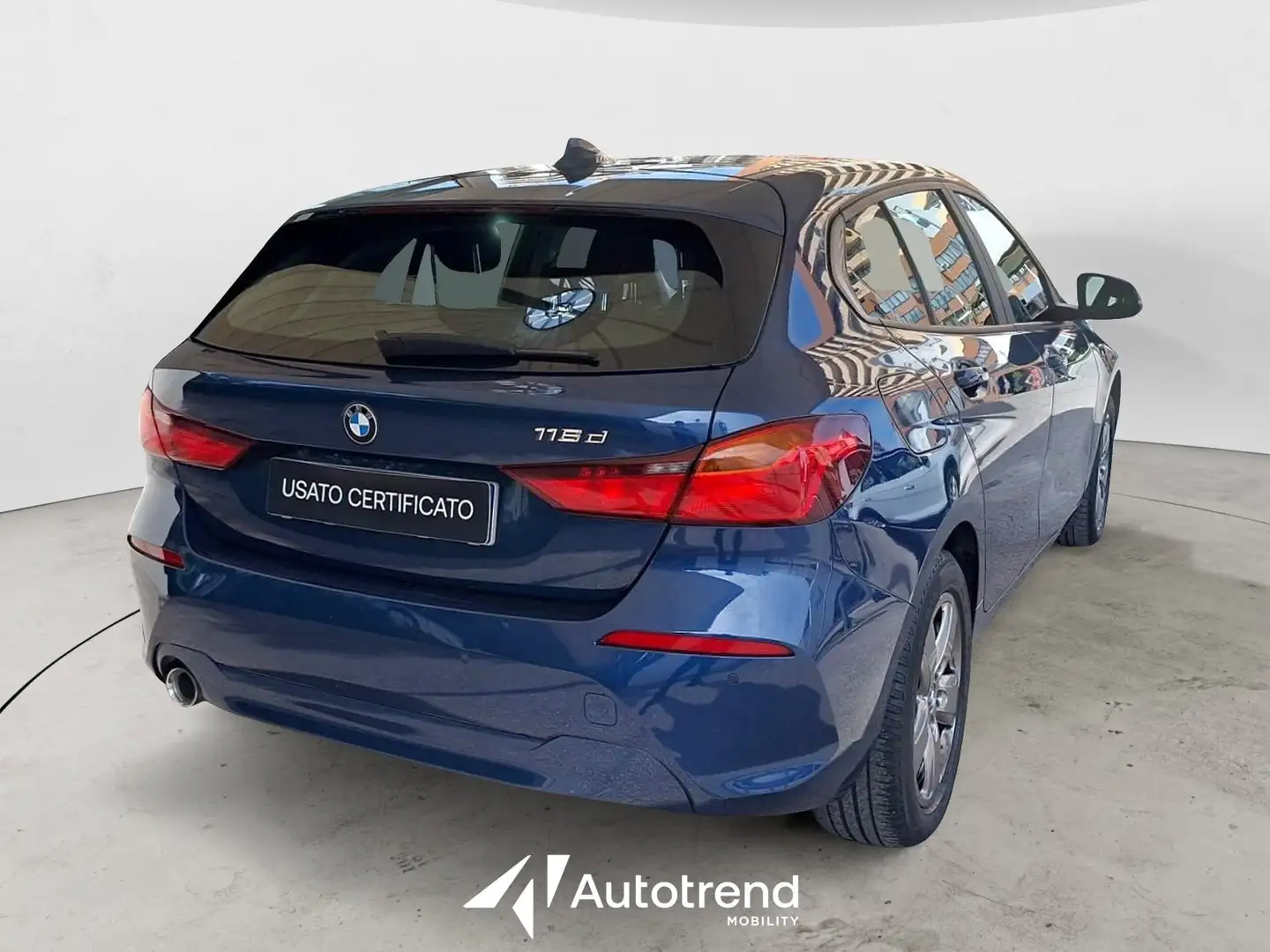 BMW 116 116d 116 CV Automatica 5 Porte Business Advantage Bleu - 2
