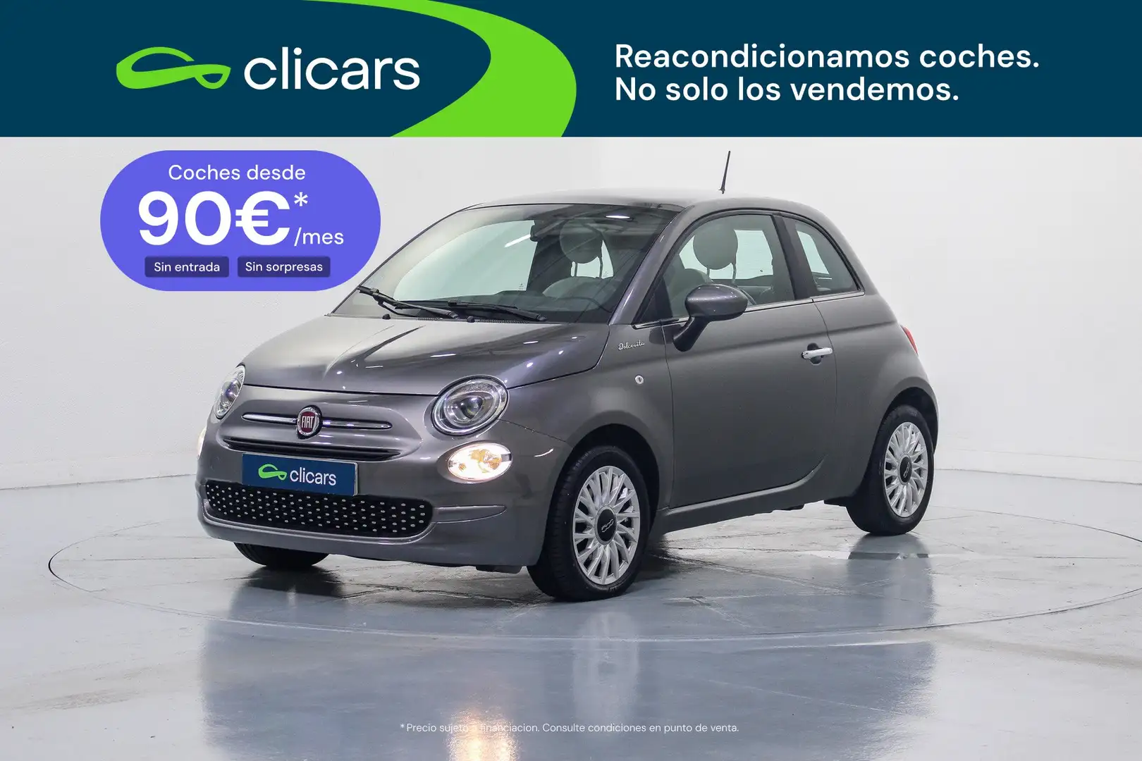 Fiat 500 1.0 Hybrid Dolcevita 52kW Gris - 1