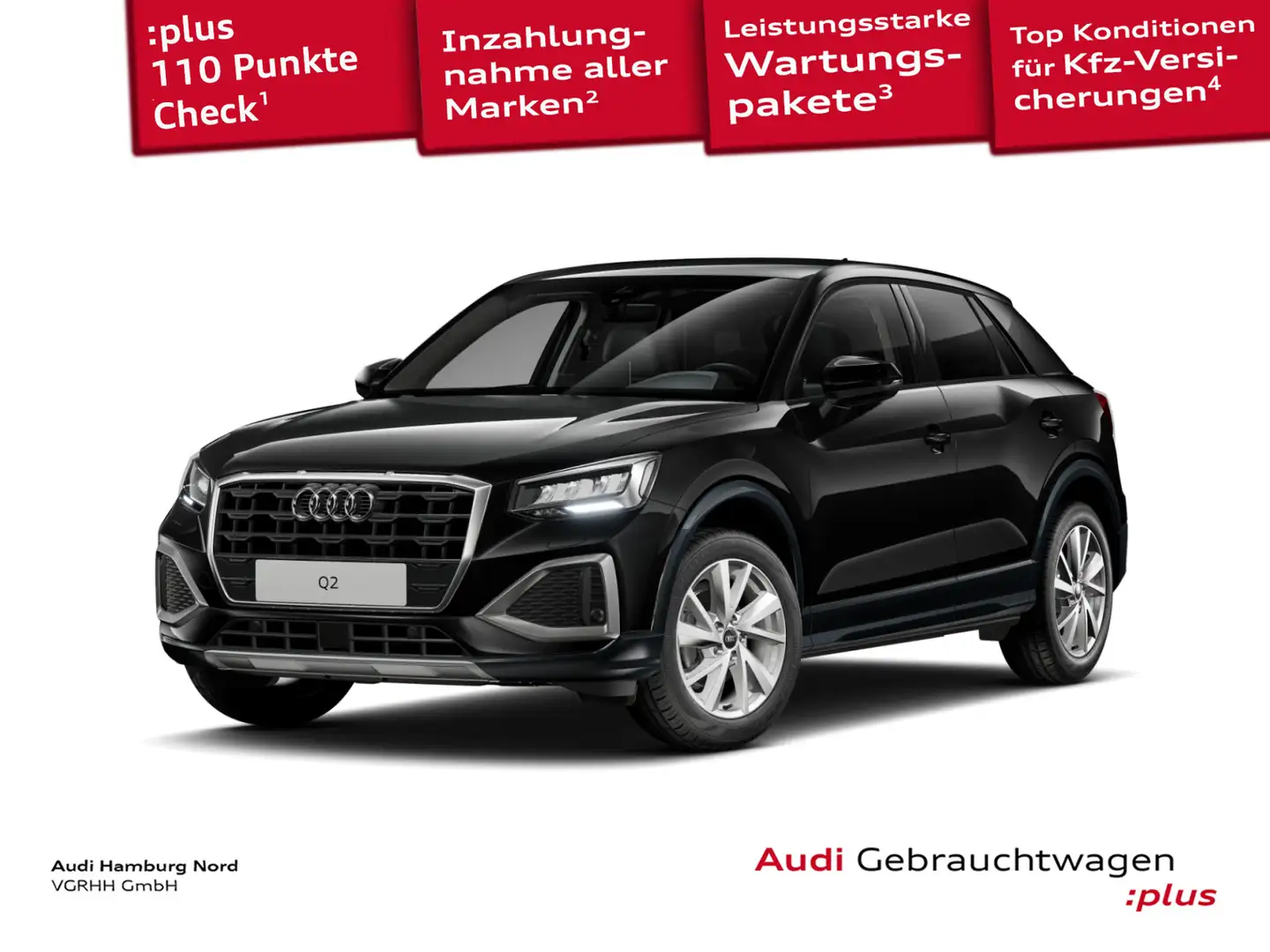 Audi Q2 35 TFSI advanced S tronic Navi Sound CarPlay Schwarz - 1