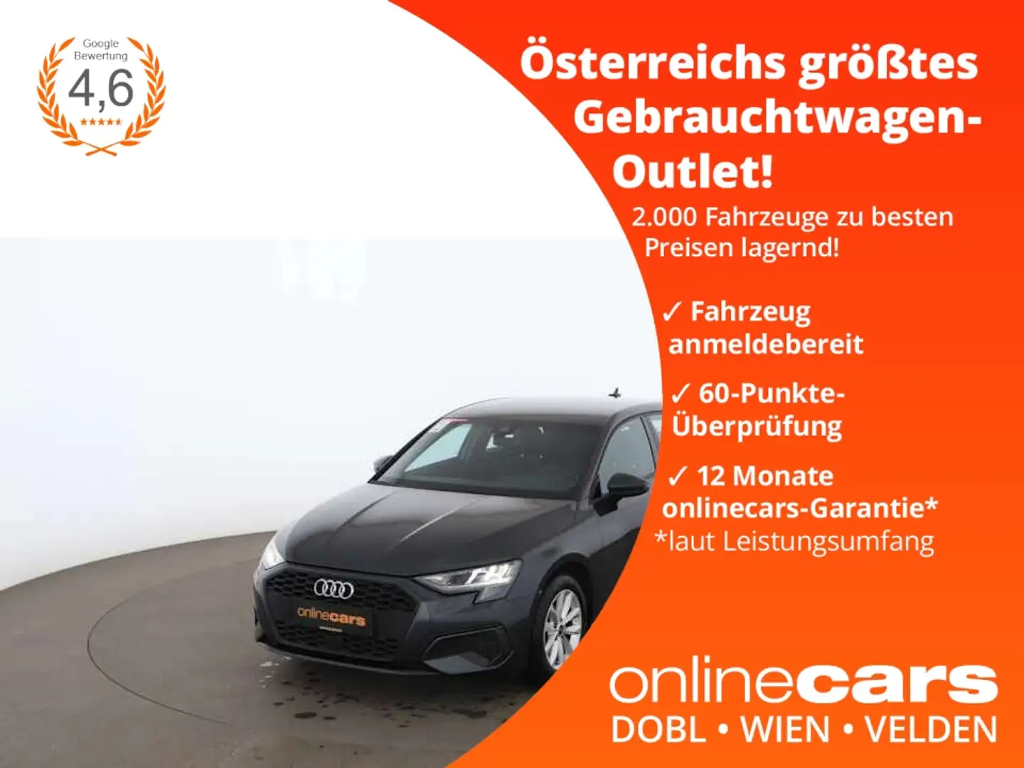 Audi A3 Sportback 30 TDI Aut LED NAVI ASSIST TEMPOMAT Grey - 1