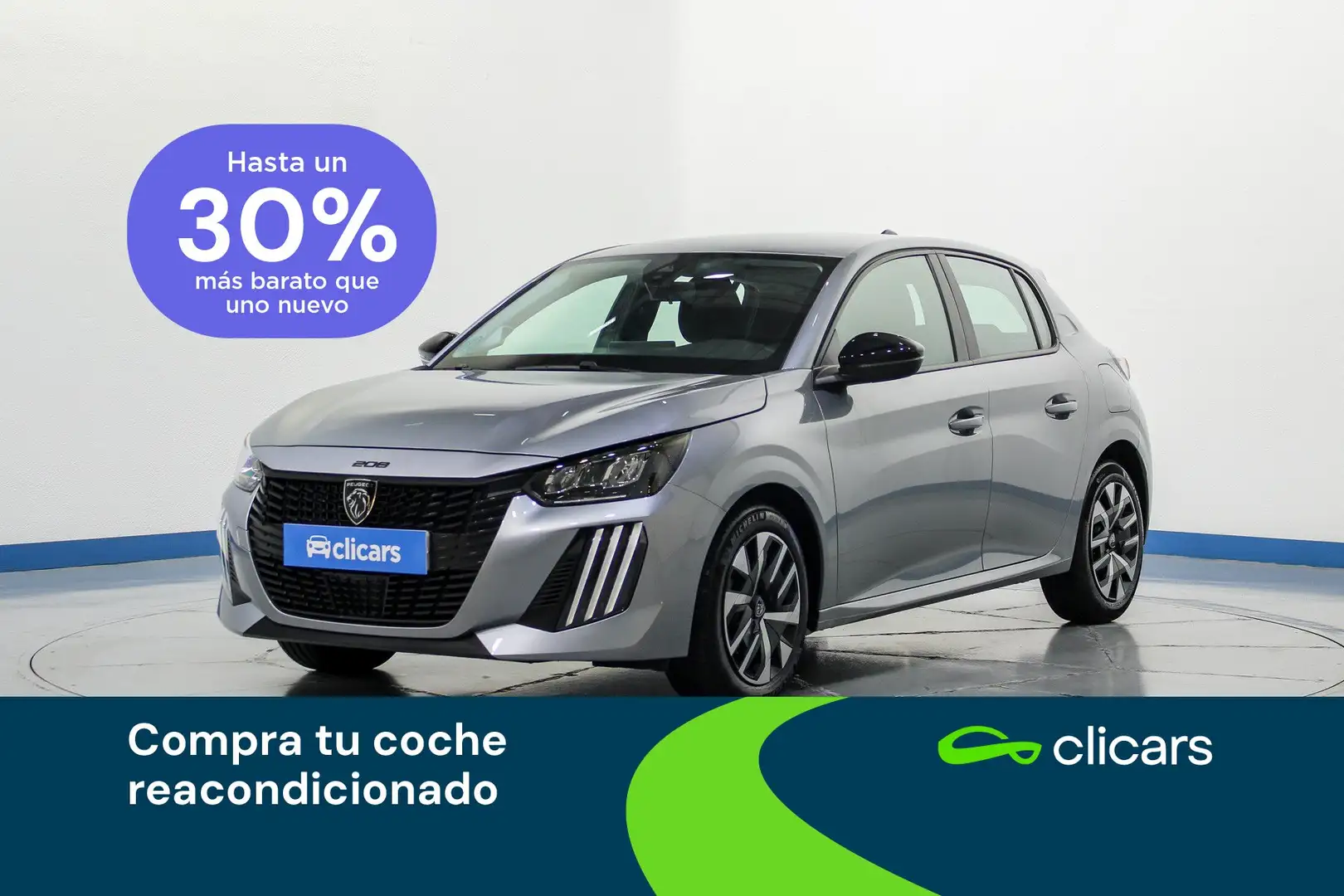 Peugeot 208 1.2 Puretech S&S Active 100 Plateado - 1