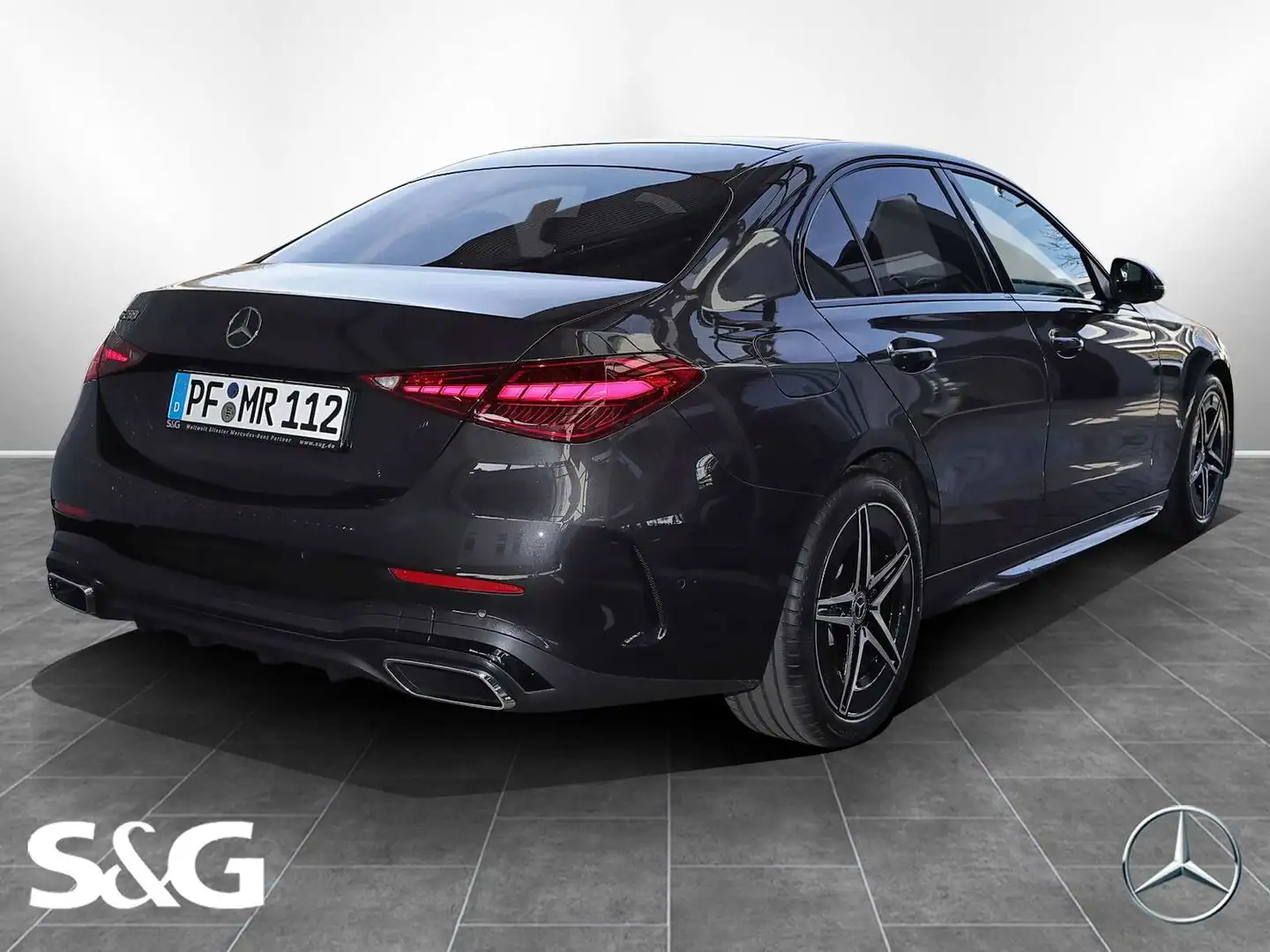 Mercedes-Benz C 200 AMG Distronic+360°+DIG-LED+Pano+Night+18" Grau - 2