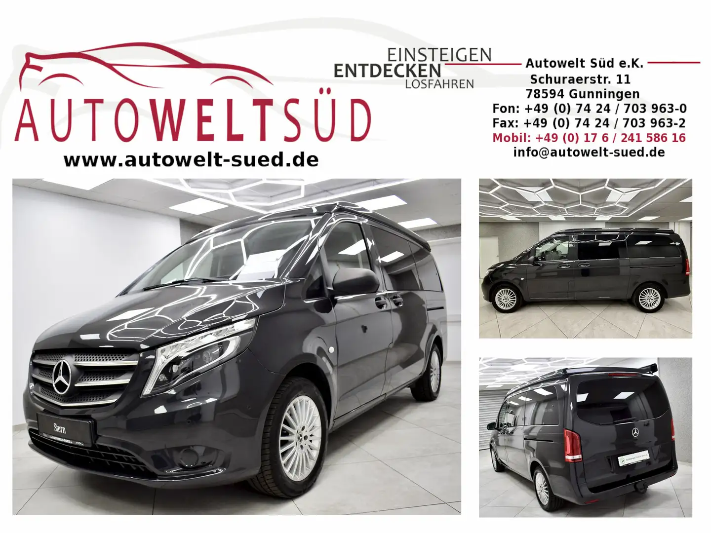 Mercedes-Benz Vito 119d 4M lang Marco Polo Activity Tisch+Schlaf SchD Grau - 1