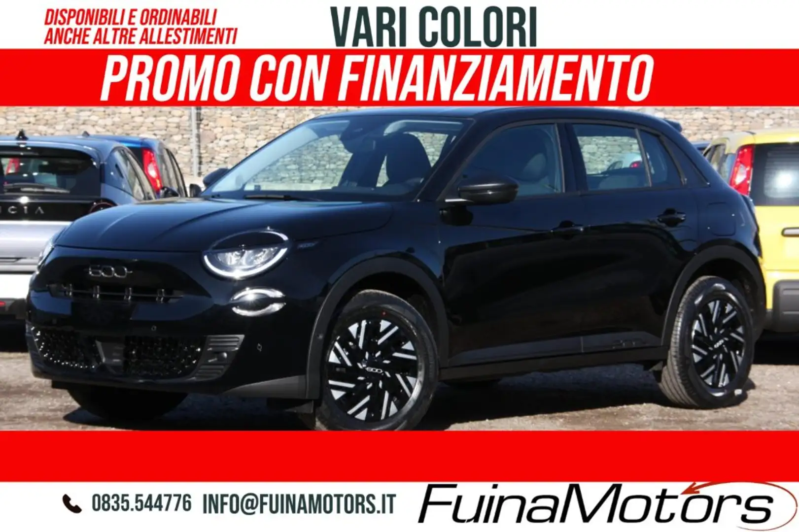 Fiat 600 1.2 110 CV Hybrid - Benzina NUOVO Nero - 2
