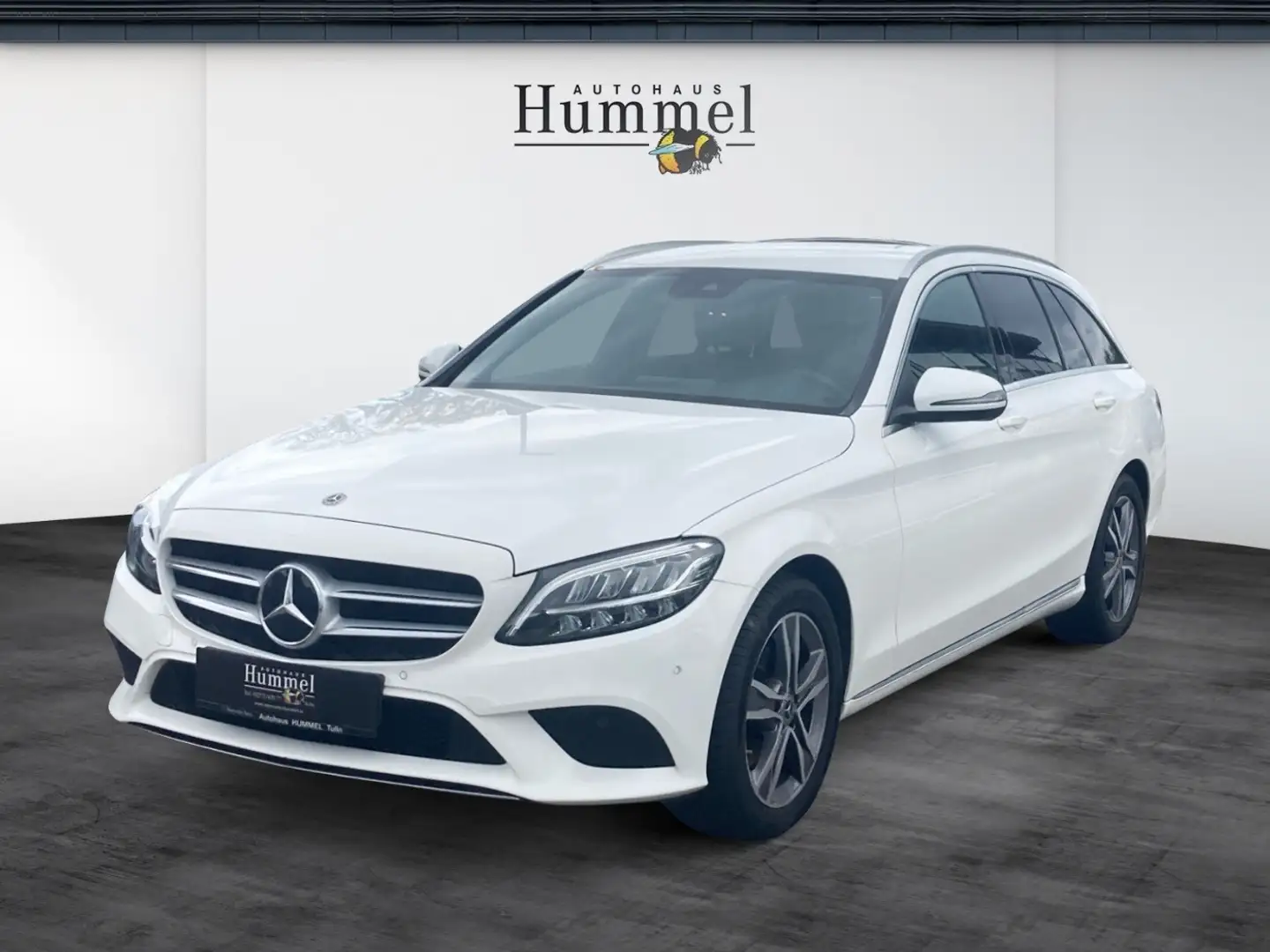 Mercedes-Benz C 180 d T-Modell RKam PTS Shz LED eHeck  Klima Weiß - 1