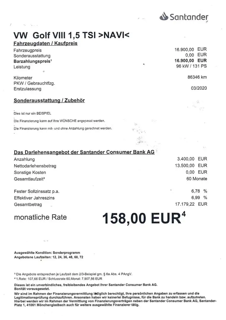 Volkswagen Golf VIII 1,5 TSI Life OPFACC/NAV/LED/PDC/SHZ Gris - 2