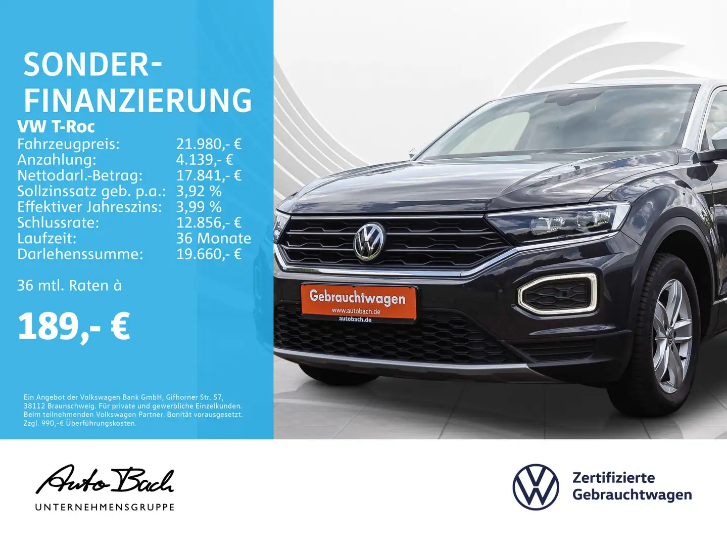 Volkswagen T-Roc 2.0 TDI "Style" DSG Navi LED Standheizung Gris - 1