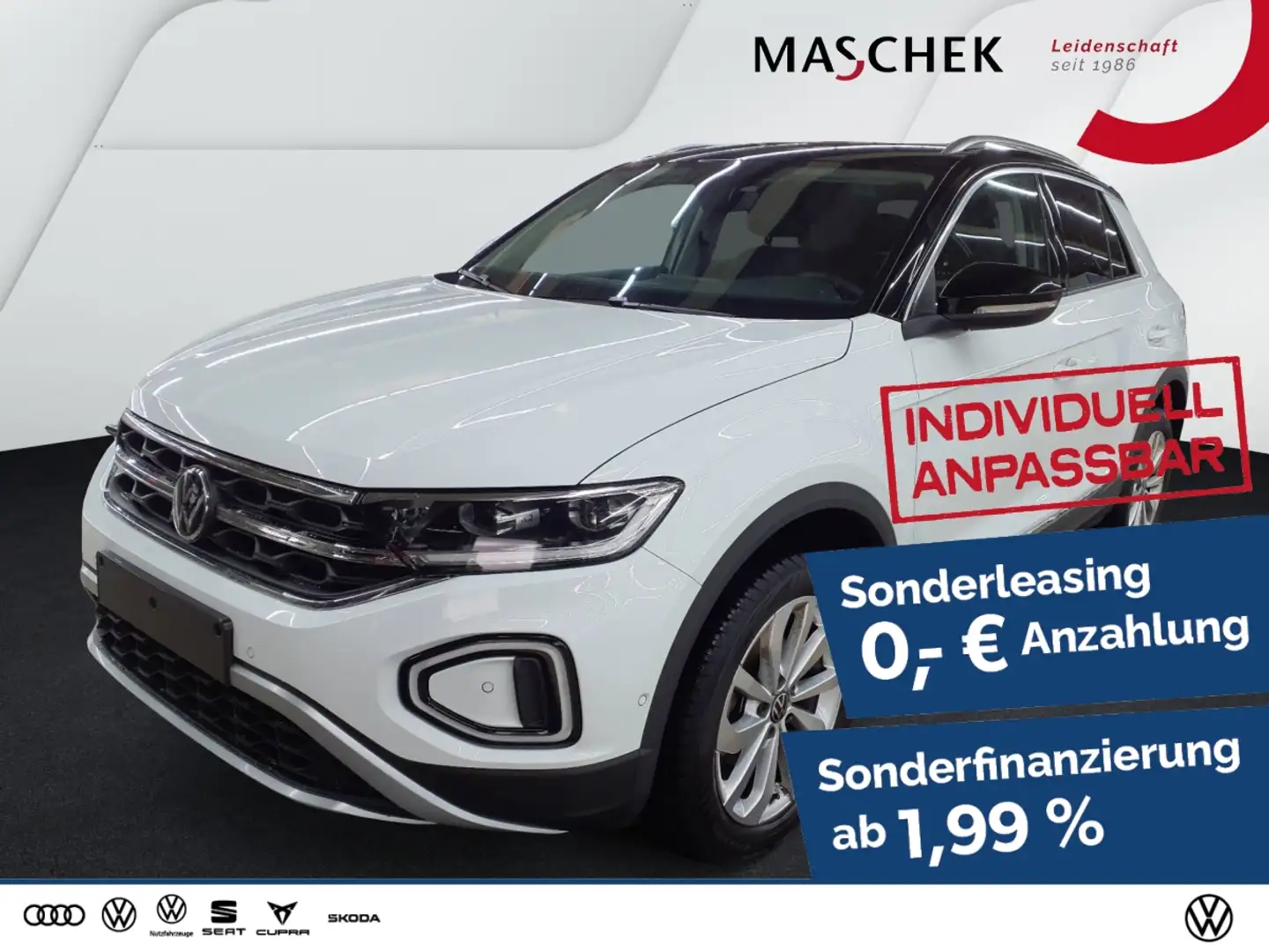Volkswagen T-Roc Style 1.5 TSI AHK Navi Alcantara PDC GRA Weiß - 1
