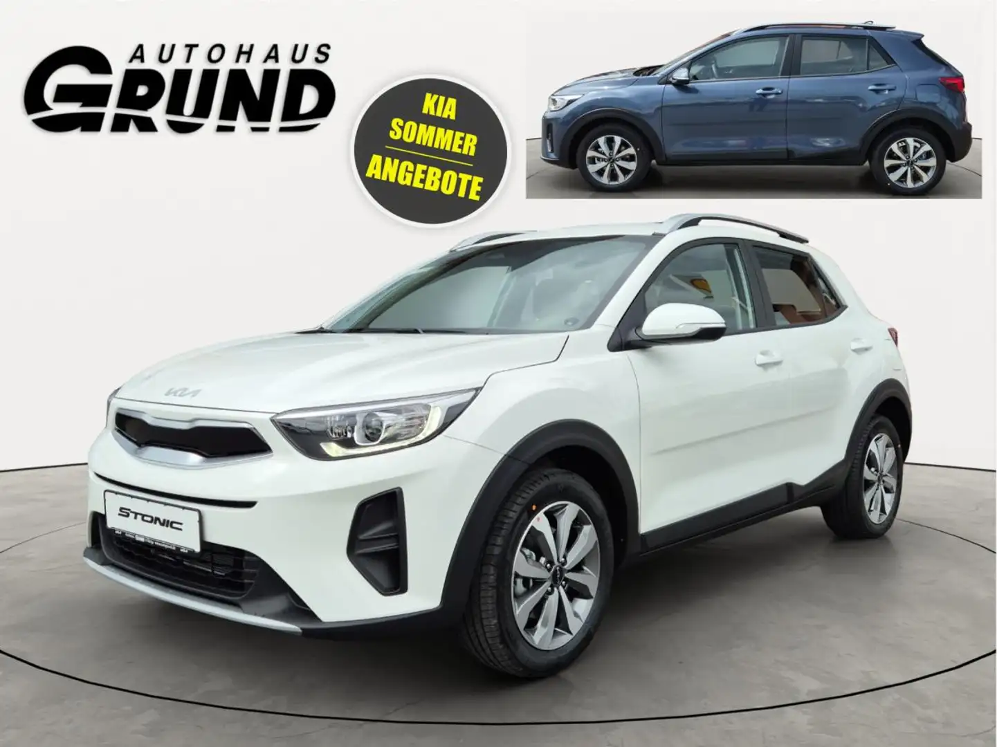 Kia Stonic 1.0T DCT VISION | AUTOMATIK | NAVI | KAMERA | Weiß - 1