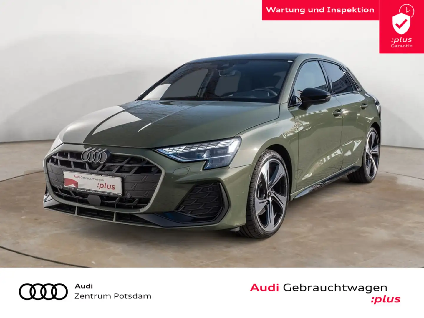 Audi A3 Sportback 35TFSI S line MATRIX NAVI PANORA Grün - 1