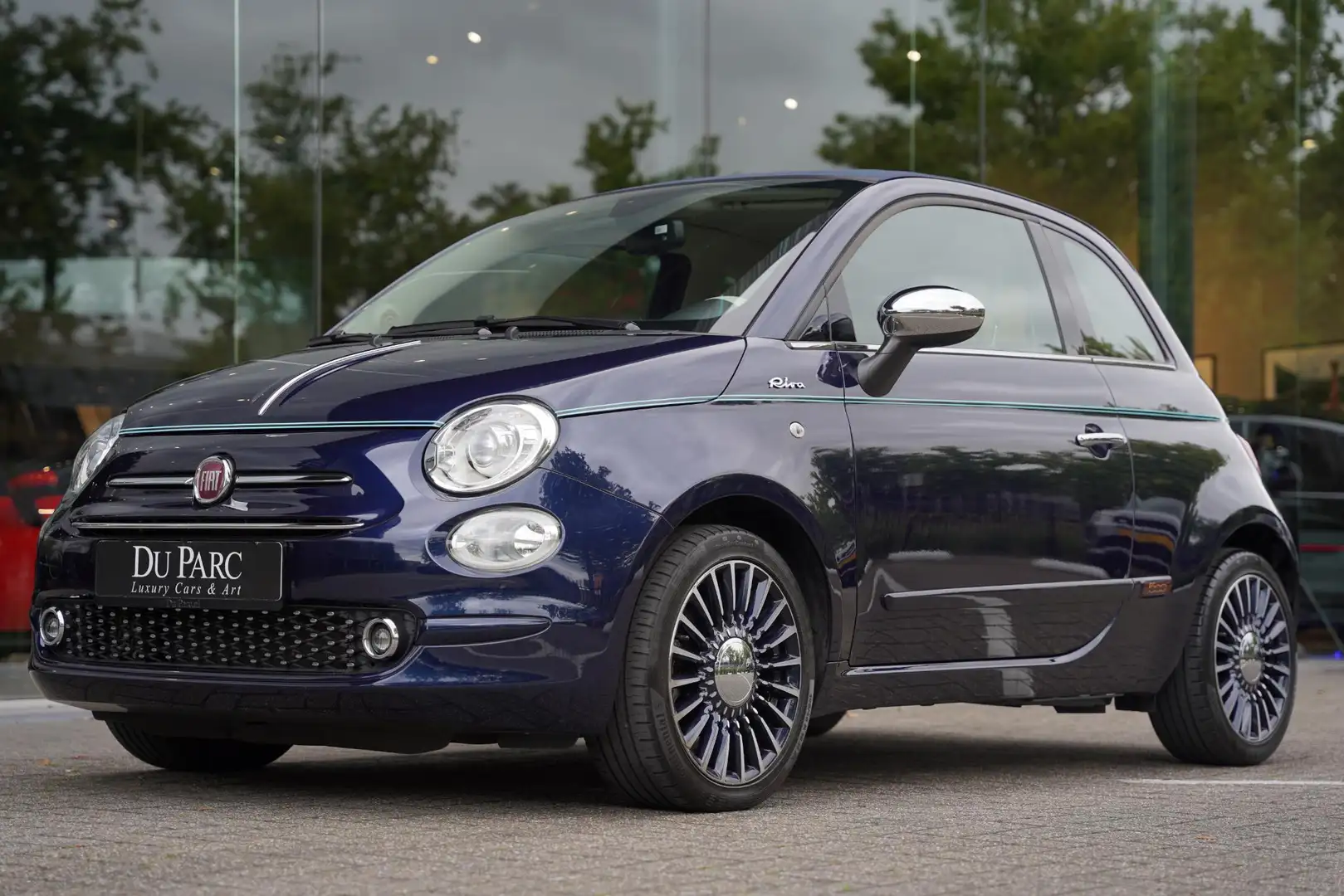 Fiat 500C Riva LTD Leder Beige Uniek 28 D.Km. Blau - 1