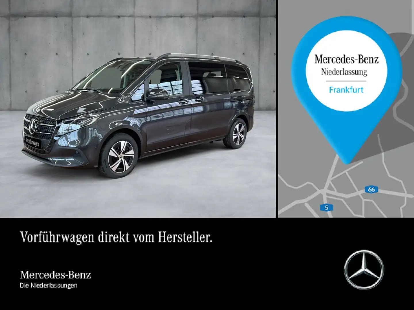 Mercedes-Benz V 250 d Kompakt 9G+Navi+DIS+e.Türen+Klima+SitzHZ Szary - 1