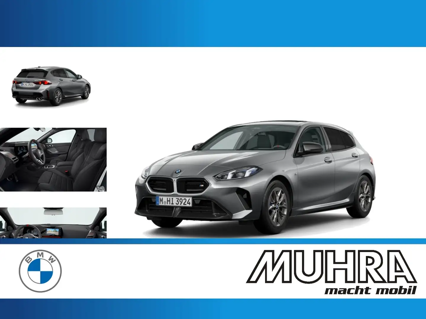 BMW 1er M Coupé M135 xDrive Panorama DA Prof. HUD Memory PA+ H/K Grau - 1