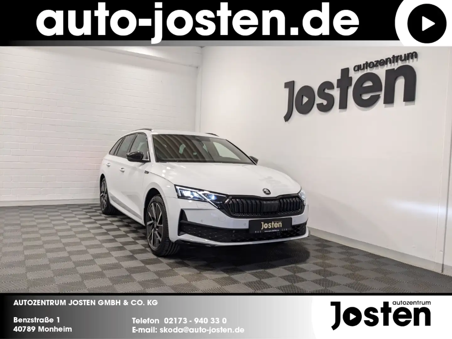 Skoda Octavia Combi Sportline 2.0TDI Navi AHK Matrix-LED Infotai Weiß - 1