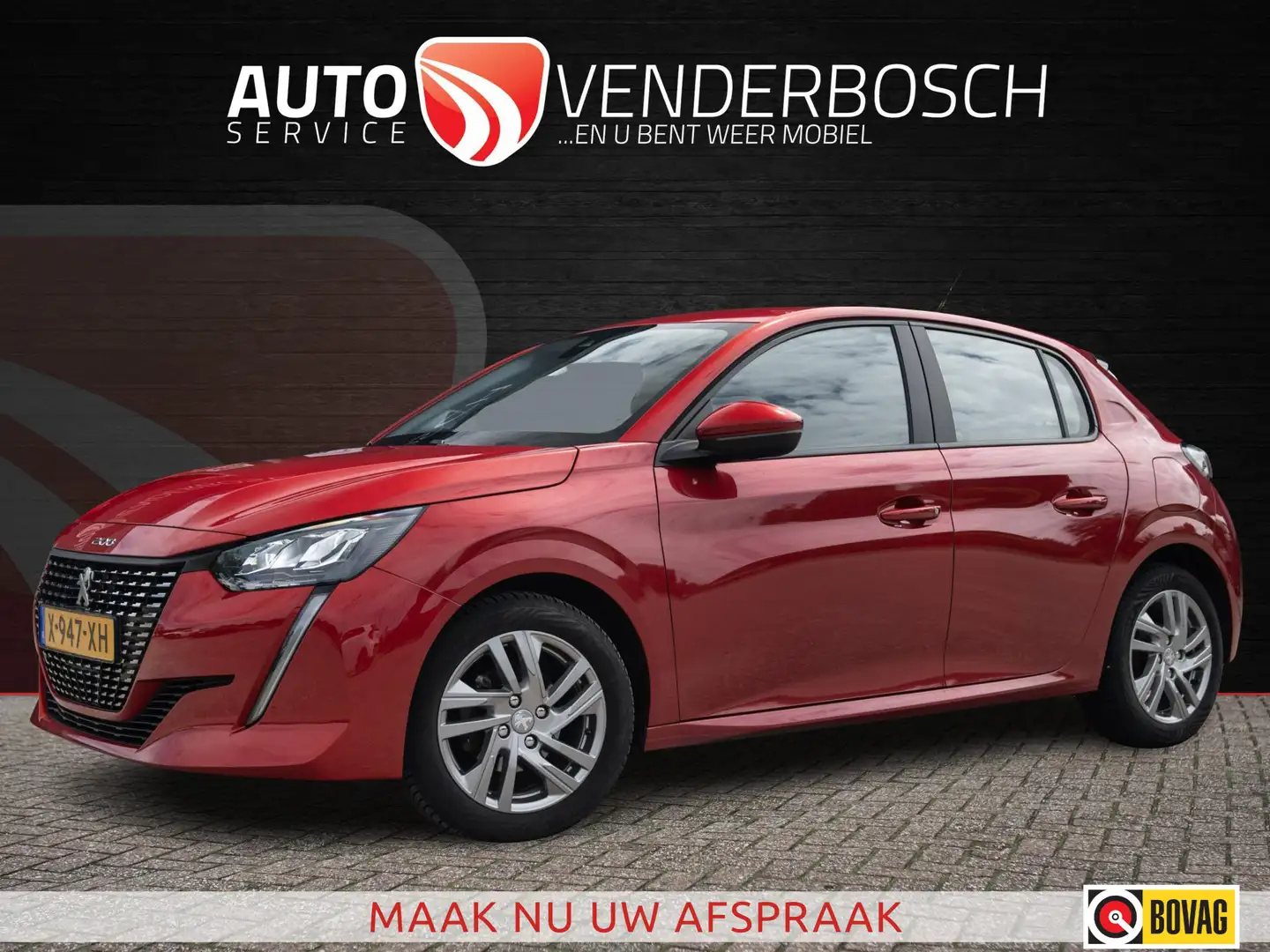 Peugeot 208 1.2 PureTech Allure 75pk | Apple CarPlay | LED | C Rood - 1