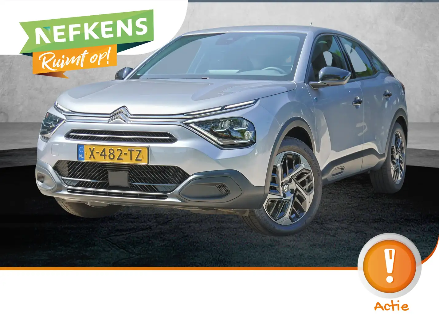 Citroen E-C4 Electric You 50 kWh 3-fase 136PK | NIEUW! | Cruise Control Grijs - 1
