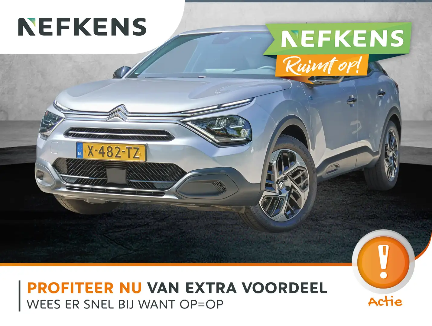 Citroen E-C4 Electric You 50 kWh 3-fase 136PK | NIEUW! | Cruise Control Gri - 1