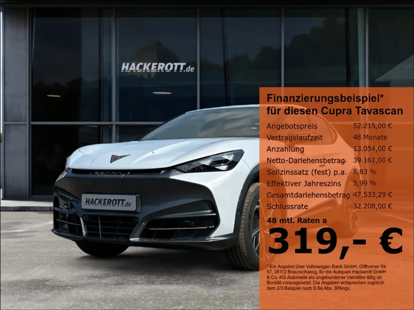 CUPRA Tavascan VZ 4Drive 250 kW (340 PS) 77 kWh Drive Pack,Below Silber - 1