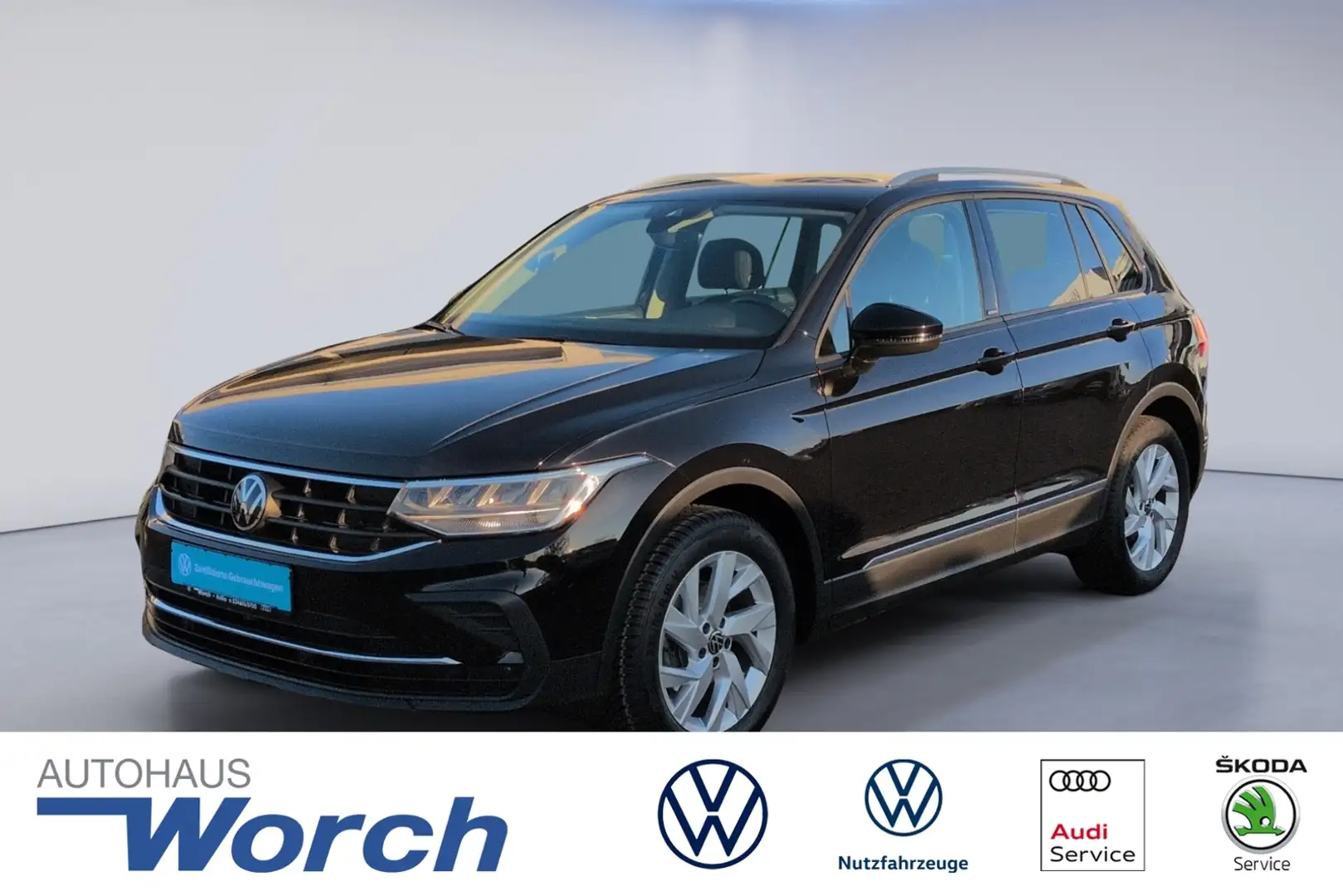 Volkswagen Tiguan 1.5TSI DSG Active KLIMA+LED+NAVI+SHZ+GRA Schwarz - 1