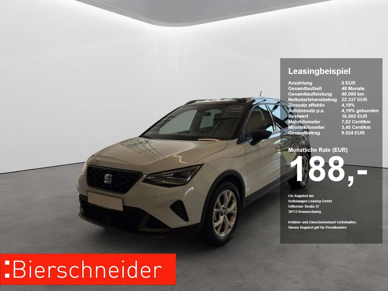 Seat Arona 2025 — 1.0 TSI DSG FR LED NAVI ACC PARKASS KEYLESS SHZ