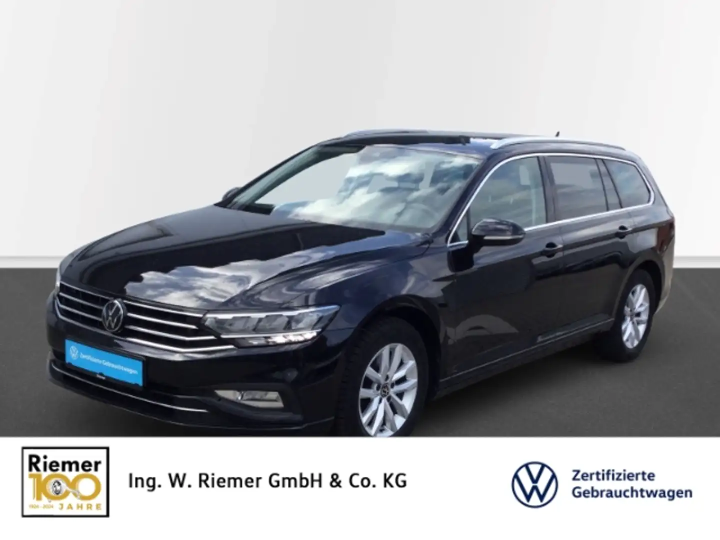 Volkswagen Passat Variant 2,0 TDi DSG Business AHK Massage ACC Cam Schwarz - 1
