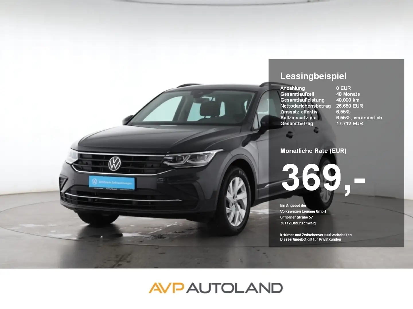 Volkswagen Tiguan 2.0 TDI Life | NAVI | LED | ACC | AHK | Grau - 1