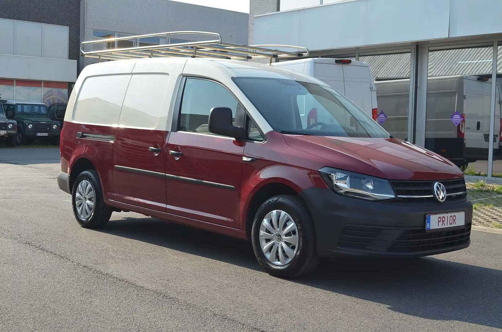 Volkswagen Caddy (€13.182 exBTW) 2.0 TDI MAXI L2 EURO6d ROOFRACK Rouge - 1