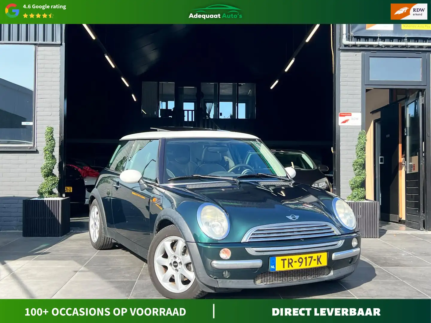 MINI Cooper Mini 1.6 Pepper|Panoramadak|Leer|Airco|APK Groen - 1